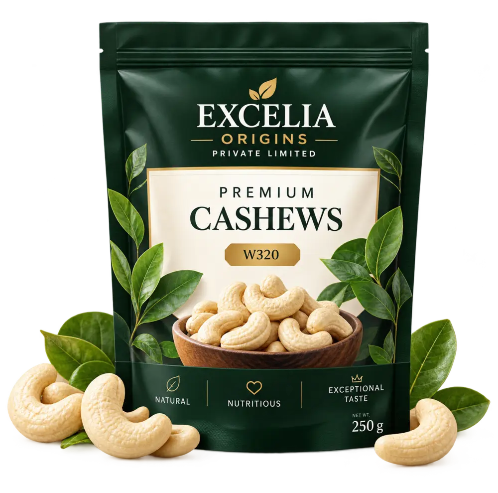 Excelia Origins premium cashew pouch